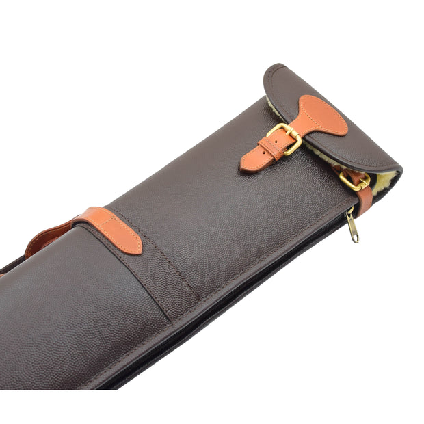 Real Leather Gun Slip Bag Shooting Shotgun Rifle Holster Case Artemis Brown Tan 2