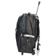 Cabin Size Wheeled Backpack Hiking Camping Travel Bag Olympus Blue Side