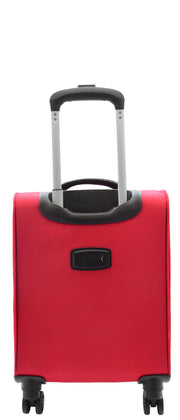 Under Seat Suitcase Budget Airline Approved Cabin size 4 Wheel Hand Luggage M1 Red