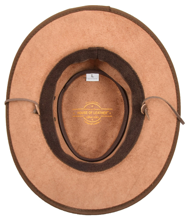 Authentic Bush Leather Hat Vintage Bourke 5