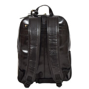 Womens Backpack Black Real Leather Large Travel Rucksack Cora Back
