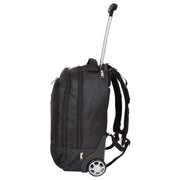 Rolling Backpack Cabin Size Travel Bag Hiking Rucksack Goodwin Black Side