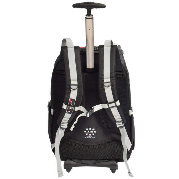 Cabin Size Wheeled Backpack Hiking Camping Travel Bag Olympus Red Back 1