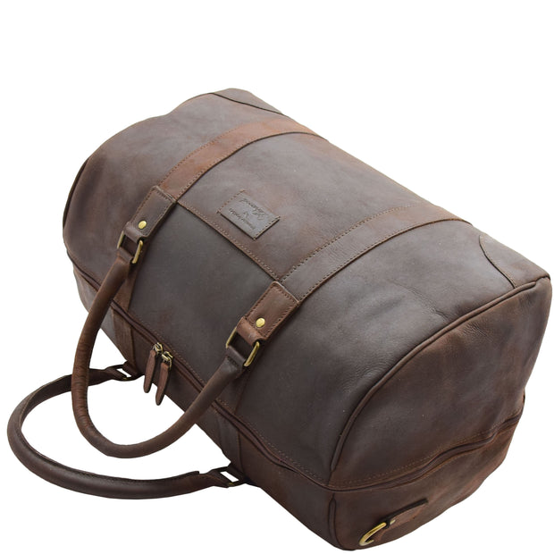 Cabin Travel Weekend Genuine Leather Holdall Bag MARS Brown 4