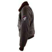 Mens Real Leather G-1 Style Rub Off Bomber Maverick Brown 6