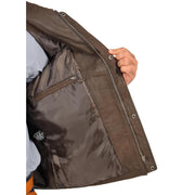 Countrymen Brown Leather Waistcoat Multi Pockets Gilet Boyles Lining