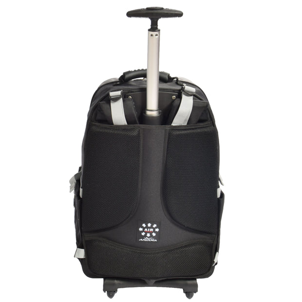 Cabin Size Wheeled Backpack Hiking Camping Travel Bag Olympus Grey Back 2