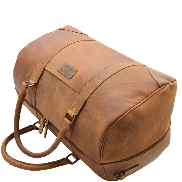 Cabin Travel Weekend Genuine Leather Holdall Bag MARS Tan 5