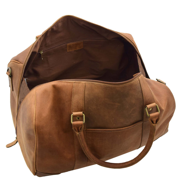 Cabin Travel Weekend Genuine Leather Holdall Bag MARS Tan 6