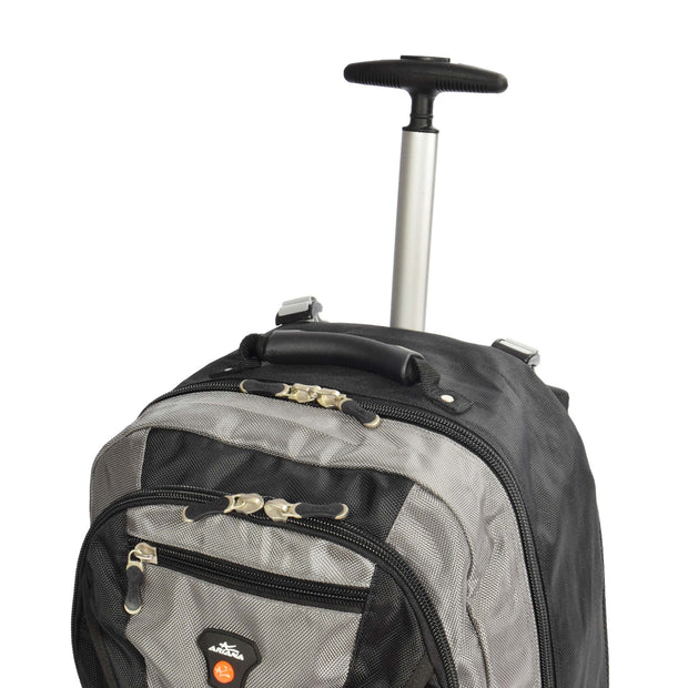 Wheeled Backpack Small Cabin Hiking Camping Travel Bag Fuji Grey Feature
