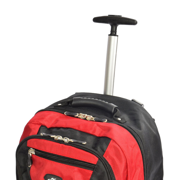 Cabin Size Wheeled Backpack Hiking Camping Travel Bag Olympus Red Feature