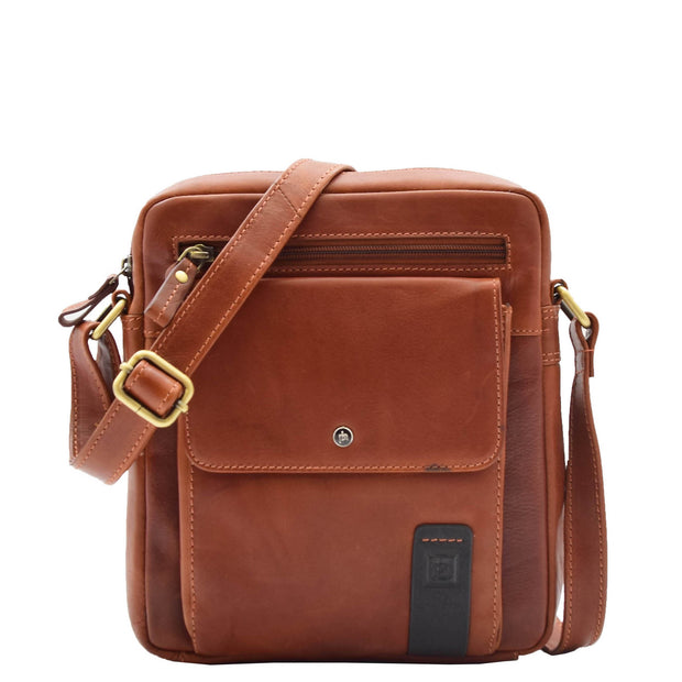 Casual Mens Brown Satchel Mens Genuine Leather Trendy