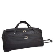 Travel Duffle Bag 28" Lightweight Wheeled Holdall Weekend Bag Marco Black 1