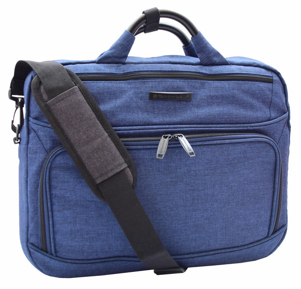 Laptop Bag Casual Briefcase Satchel Soft Polyester Jean Blue