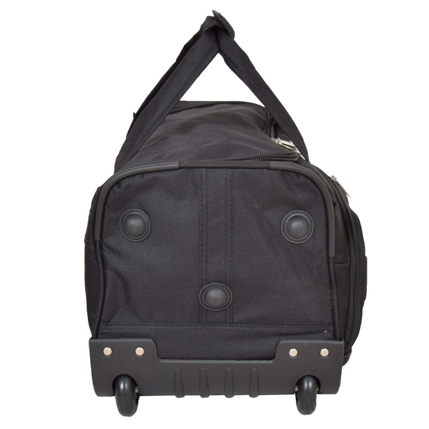 Travel Duffle Bag Lightweight Wheeled Holdall Weekend Cabin Bag Darwin Black 5