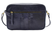 Womens Soft Leather Crossbody Bag Vintage Small Size Organiser Lana Navy 1