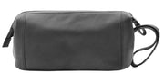 Mens Real Leather Toiletry Cosmetic Shaving Kit Travel Wash Bag Guy 1
