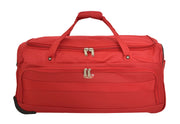 Travel Duffle Bag 28" Lightweight Wheeled Holdall Weekend Bag Marco Red