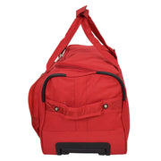 Travel Duffle Bag Lightweight Wheeled Holdall Weekend Cabin Bag Darwin Red