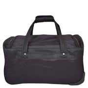 Travel Duffle Bag Lightweight Wheeled Holdall Weekend Cabin Bag Darwin Black 4