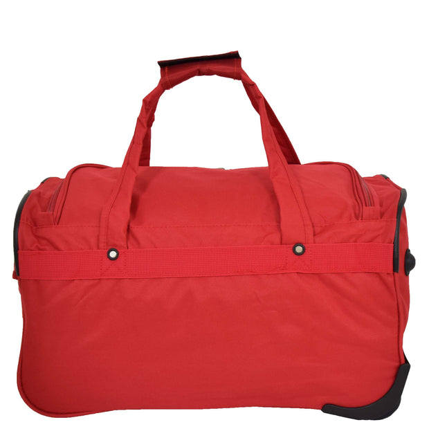 Travel Duffle Bag Lightweight Wheeled Holdall Weekend Cabin Bag Darwin Red