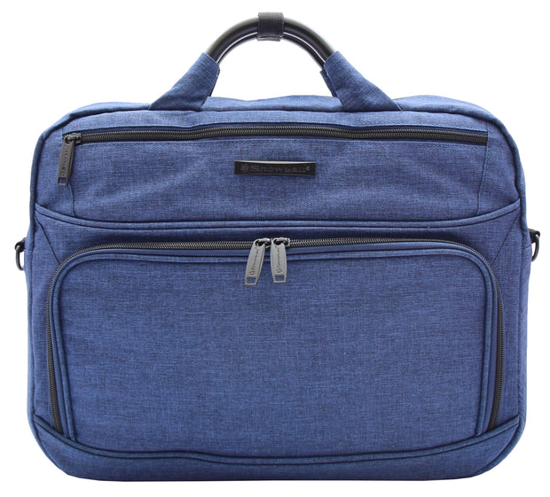 Laptop Bag Casual Briefcase Satchel Soft Polyester Jean Blue