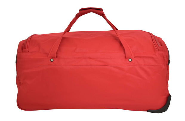Travel Duffle Bag 28" Lightweight Wheeled Holdall Weekend Bag Marco Red