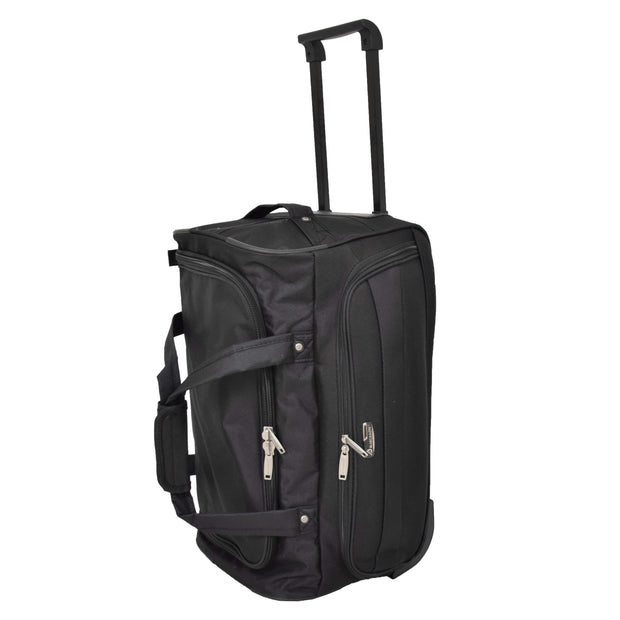 Travel Duffle Bag Lightweight Wheeled Holdall Weekend Cabin Bag Darwin Black 7