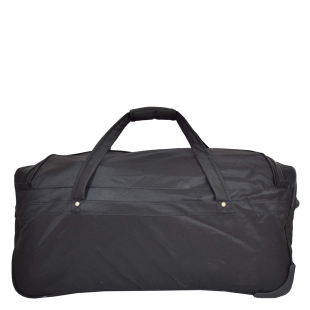 Travel Duffle Bag 28" Lightweight Wheeled Holdall Weekend Bag Marco Black 3