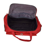 Travel Duffle Bag 28" Lightweight Wheeled Holdall Weekend Bag Marco Red