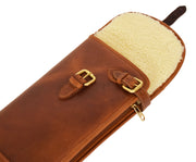 Real Leather Gun Slip Bag Shooting Shotgun Rifle Holster Case Artemis Tan 5