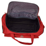 Travel Duffle Bag Lightweight Wheeled Holdall Weekend Cabin Bag Darwin Red