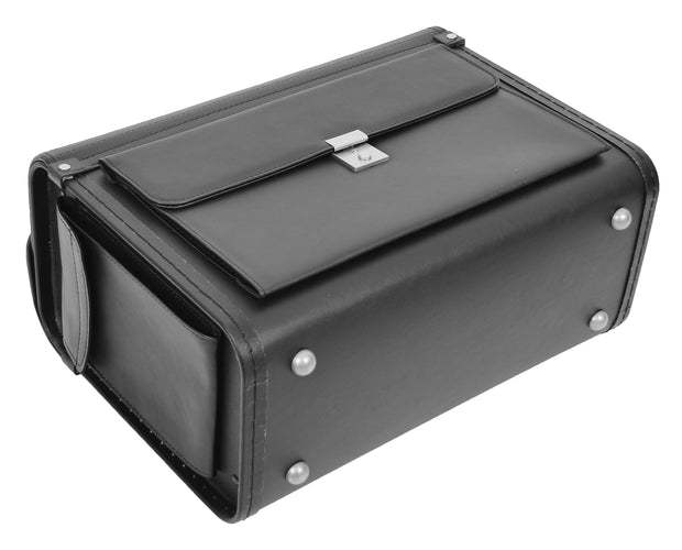 Pilot Case Faux Leather Large Briefcase Doctors Business Professionals Bag Porto Black 6