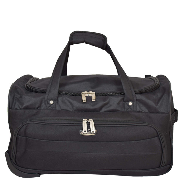 Travel Duffle Bag Lightweight Wheeled Holdall Weekend Cabin Bag Darwin Black 2