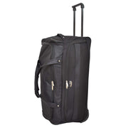 Travel Duffle Bag 28" Lightweight Wheeled Holdall Weekend Bag Marco Black 6