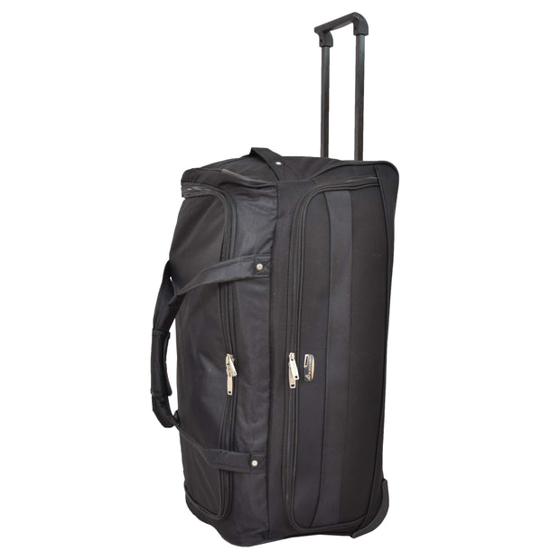 Travel Duffle Bag 28" Lightweight Wheeled Holdall Weekend Bag Marco Black 6