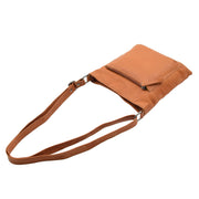 Womens Genuine Soft Leather Crossbody Messenger Casual Bag Ida Cognac 5