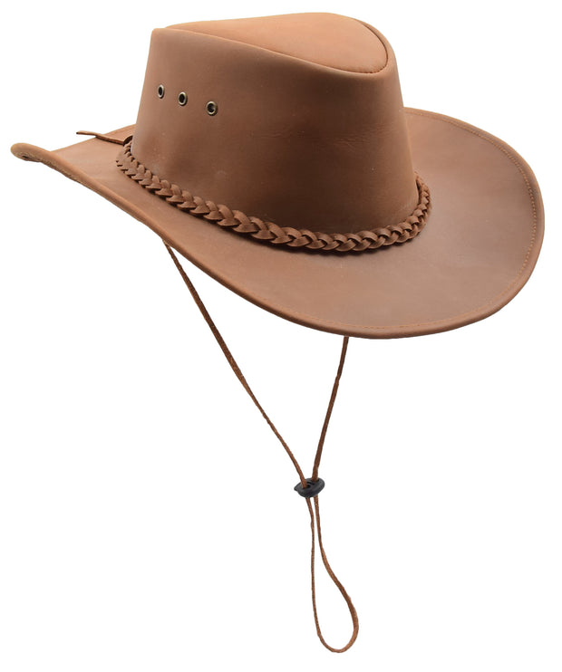 Leather Cowboy Aussie Australian Bush Dalby Tan 1