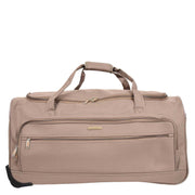 Travel Duffle Bag 28" Lightweight Wheeled Holdall Weekend Bag Marco Beige