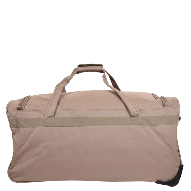 Travel Duffle Bag 28" Lightweight Wheeled Holdall Weekend Bag Marco Beige