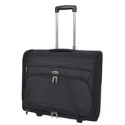 Wheeled Suit Carrier Dress Garments Bag Business Luggage Douglas Black