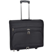 Wheeled Suit Carrier Dress Garments Bag Business Luggage Douglas Black Front Angle
