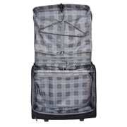 Wheeled Suit Carrier Dress Garments Bag Business Luggage Douglas Black Back Open