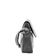 Ladies Crossbody Soft Leather Bag Everyday Casual Sling Pouch Cody Black Side