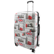 City of London 4 Wheel Suitcases Hard Shell Expandable Luggage Bags