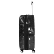 4 Wheel Luggage Hard Shell Expandable Suitcases Black Granite Large 3