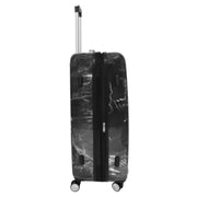 4 Wheel Luggage Hard Shell Expandable Suitcases Black Granite Large 4