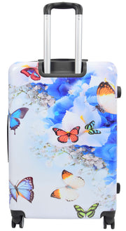 4 Wheel Suitcases Multi Butterfly PC Hard Shell Luggage Lightweight Travel Bag Hope 6