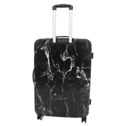 4 Wheel Luggage Hard Shell Expandable Suitcases Black Granite Large 5