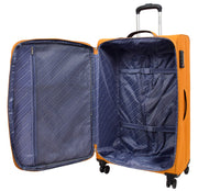 Lightweight 4 Wheels Soft Luggage Expandable TSA Lock Mercury Yellow large-3